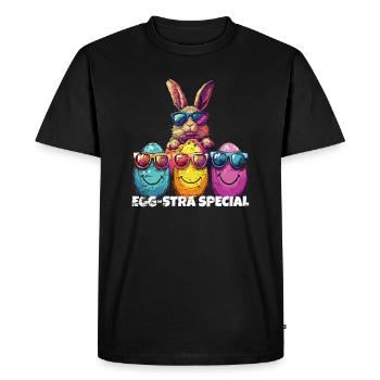 Egg-stra Special Easter Eggs - Men's Premium Organic T-Shirt - black - Front - Nico (187cm)