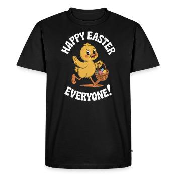 Happy Easter Chick Vintage - Men's Premium Organic T-Shirt - black - Front - Nico (187cm)