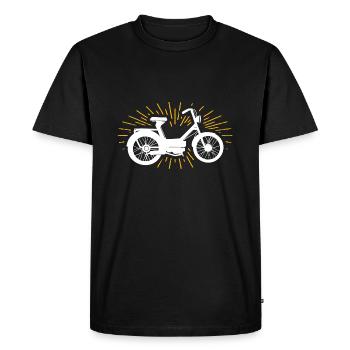 Mobylette - T-shirt Premium bio Homme - noir - Devant - Nico (187cm)