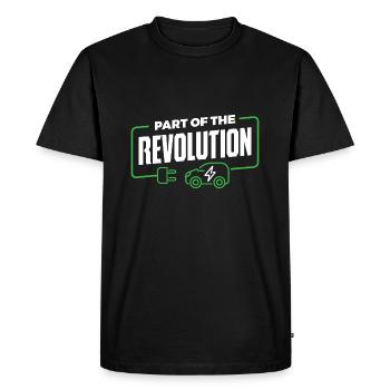 Electric - Men's Premium Organic T-Shirt - black - Front - Nico (187cm)