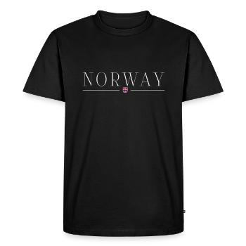 Norway T-Shirt: Nordic Style - Men's Premium Organic T-Shirt - black - Front - Nico (187cm)