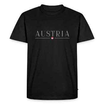 I love Austria - Men's Premium Organic T-Shirt - black - Front - Nico (187cm)
