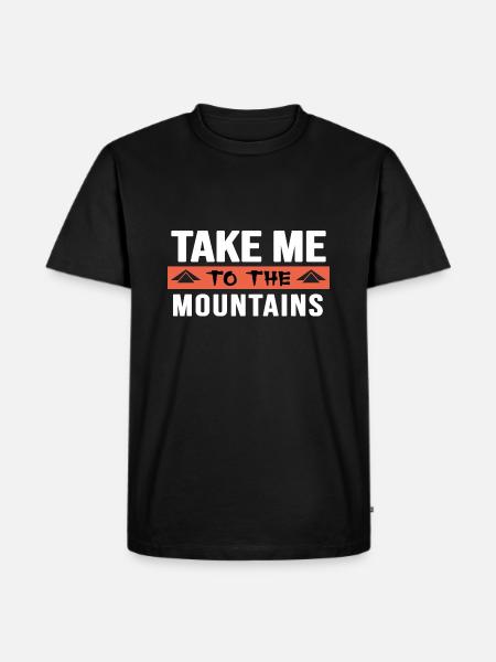 Climbing Mountain Hiking Bergfex - Men's Premium Organic T-Shirt - black