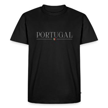 J’aime le Portugal, T-shirt design de style élégance - T-shirt Premium bio Homme - noir - Devant - Nico (187cm)