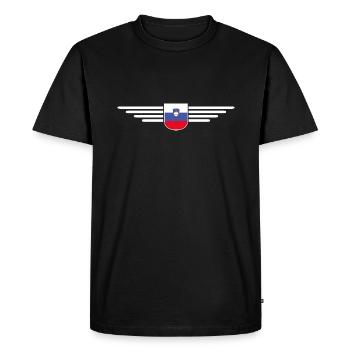 Design slovène élégant - T-shirt Premium bio Homme - noir - Devant - Nico (187cm)