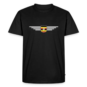 T-shirt de l’Ouganda pour les explorateurs - T-shirt Premium bio Homme - noir - Devant - Nico (187cm)