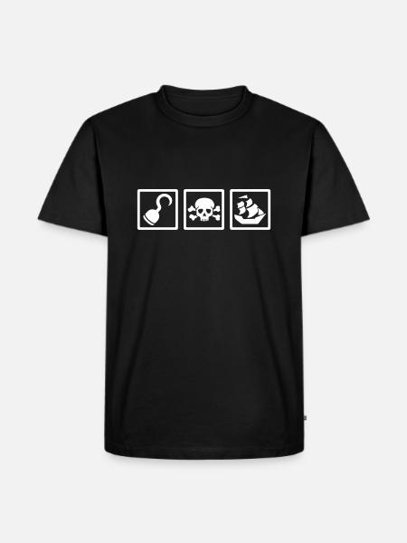 Pirate - T-shirt Premium bio Homme - noir
