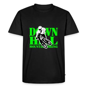 Downhill - Mountainbiking - T-shirt Premium bio Homme - noir - Devant - Nico (187cm)
