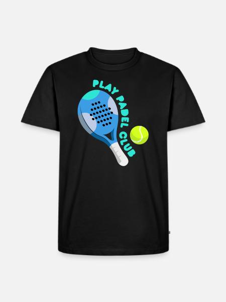 Padel - Gave til padelspiller - Herre Premium økologisk T-shirt - sort