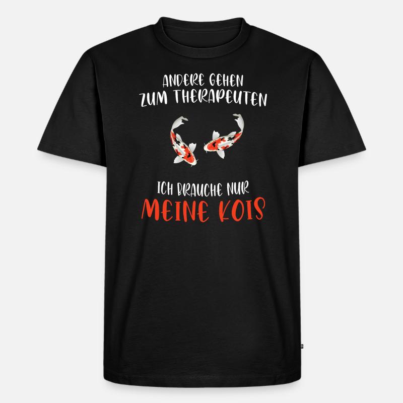 Kois Fisch Koifisch Geschenk - Männer Premium Bio T-Shirt - Schwarz