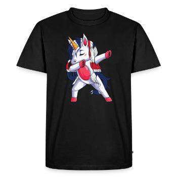 Drapeau Unicron Drapeau britannique Racines britanniques - T-shirt Premium bio Homme - noir - Devant - Nico (187cm)