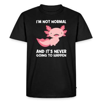 Axolotel Axolotl Lover Axolotls Gift - Men's Premium Organic T-Shirt - black - Front - Nico (187cm)