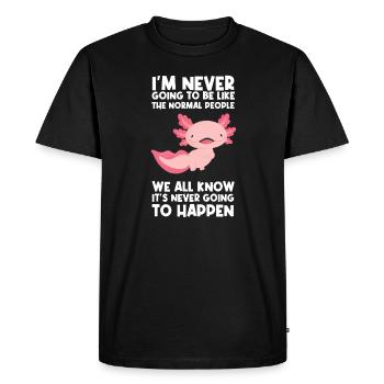 Axolotel Axolotl Lover Axolotls Gift - Men's Premium Organic T-Shirt - black - Front - Nico (187cm)