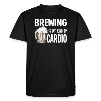 Brasserie Beer Cadeau - T-shirt Premium bio Homme - noir - Devant - Nico (187cm)