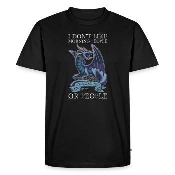 Dragon Dragon Mythical Creature Gift - Men's Premium Organic T-Shirt - black - Front - Nico (187cm)