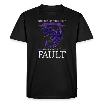 Dragon Dragon Mythical Creature Gift - Men's Premium Organic T-Shirt - black - Front - Nico (187cm)