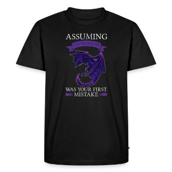 Dragon Dragon Mythical Creature Gift - Men's Premium Organic T-Shirt - black - Front - Nico (187cm)