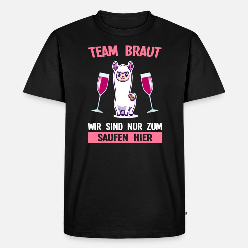 Team Braut Schaf Hochzeit Geschenk - Männer Premium Bio T-Shirt - Schwarz