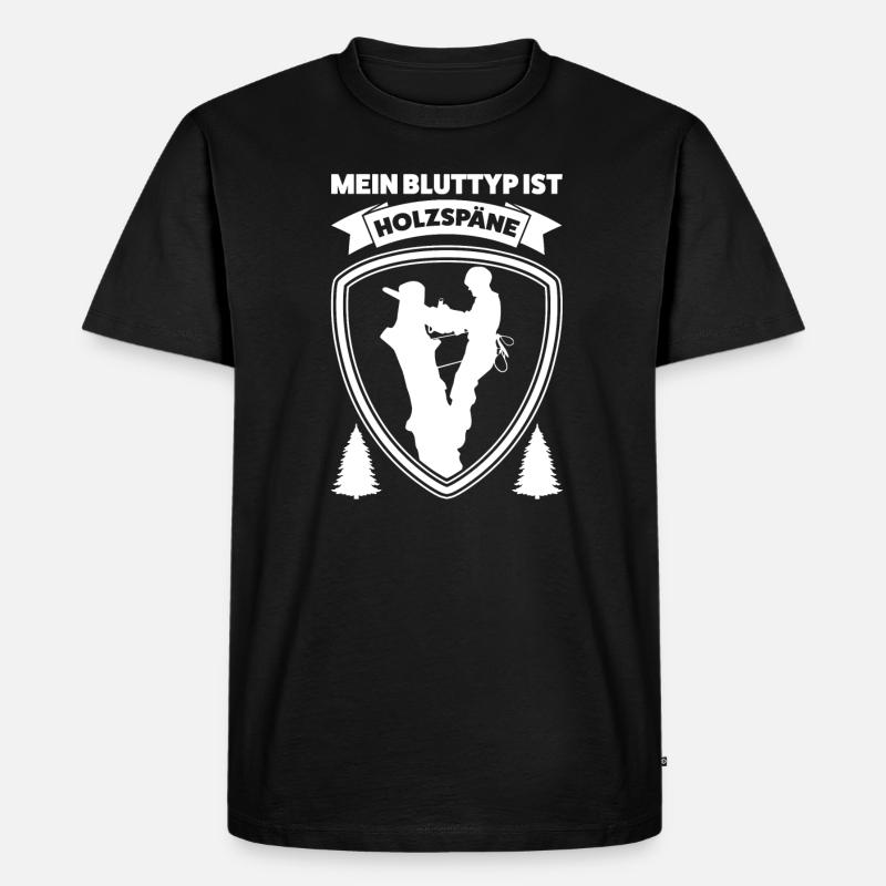 Baumkletterer Arborist Baumklettern Geschenk - Männer Premium Bio T-Shirt - Schwarz