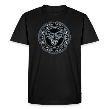 Viking Bélier Bélier Bélier - T-shirt Premium bio Homme - noir - Devant - Nico (187cm)