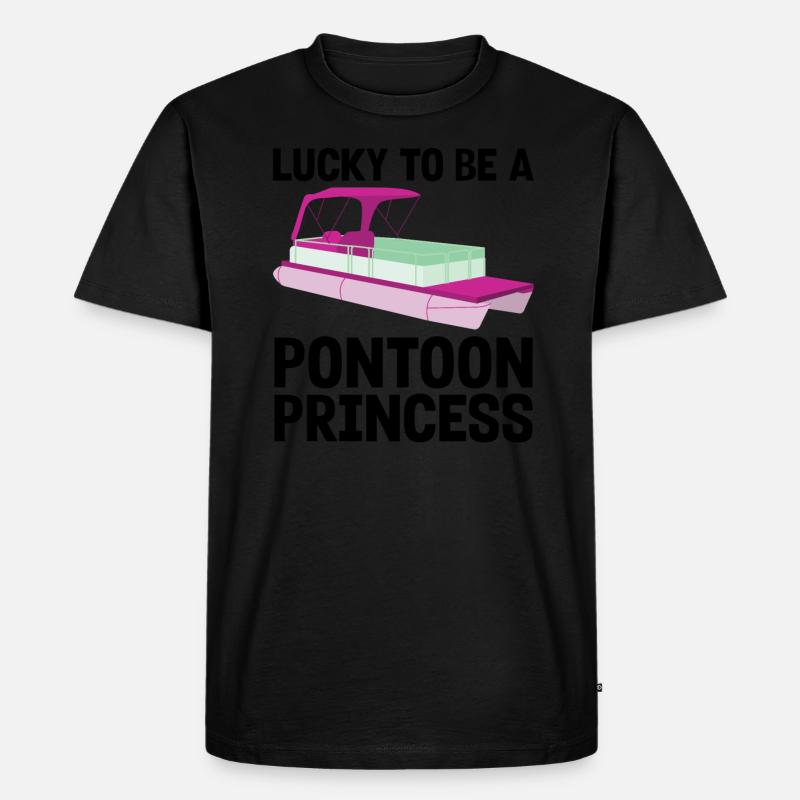 Ponton Pontonierboot Geschenk - Männer Premium Bio T-Shirt - Schwarz