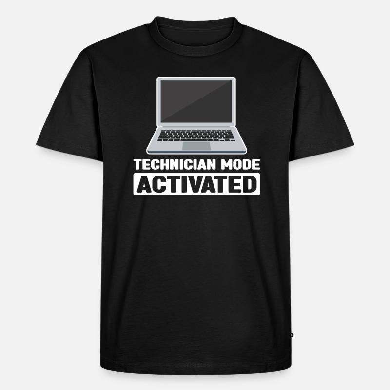 Technischer Support Computertechniker Technischer - Männer Premium Bio T-Shirt - Schwarz