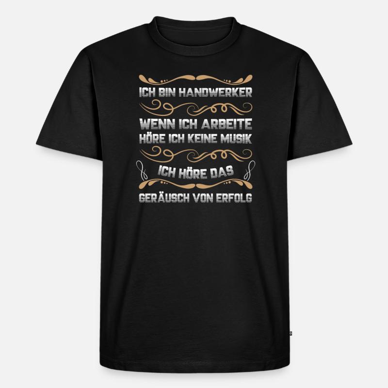 Handwerker Beruf Werkstatt Geschenk - Männer Premium Bio T-Shirt - Schwarz