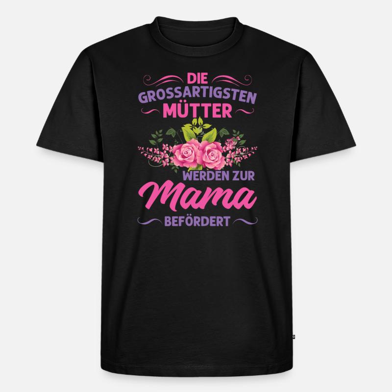 Mutter Mama Tochter Geschenk - Männer Premium Bio T-Shirt - Schwarz
