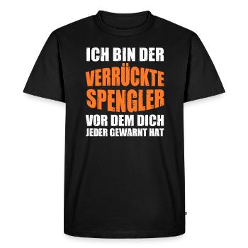 Spengler Beruf Installateur Geschenk - Männer Premium Bio T-Shirt - Schwarz - Vorne - Nico (187cm)