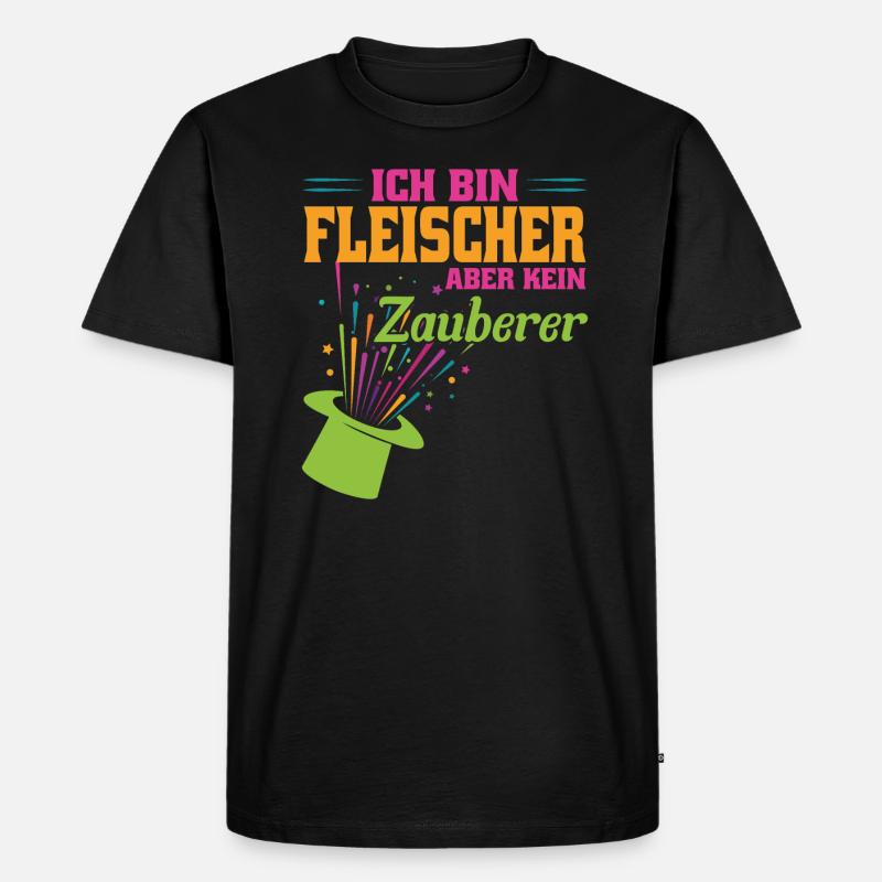 Fleischer Beruf Metzger Geschenk - Männer Premium Bio T-Shirt - Schwarz