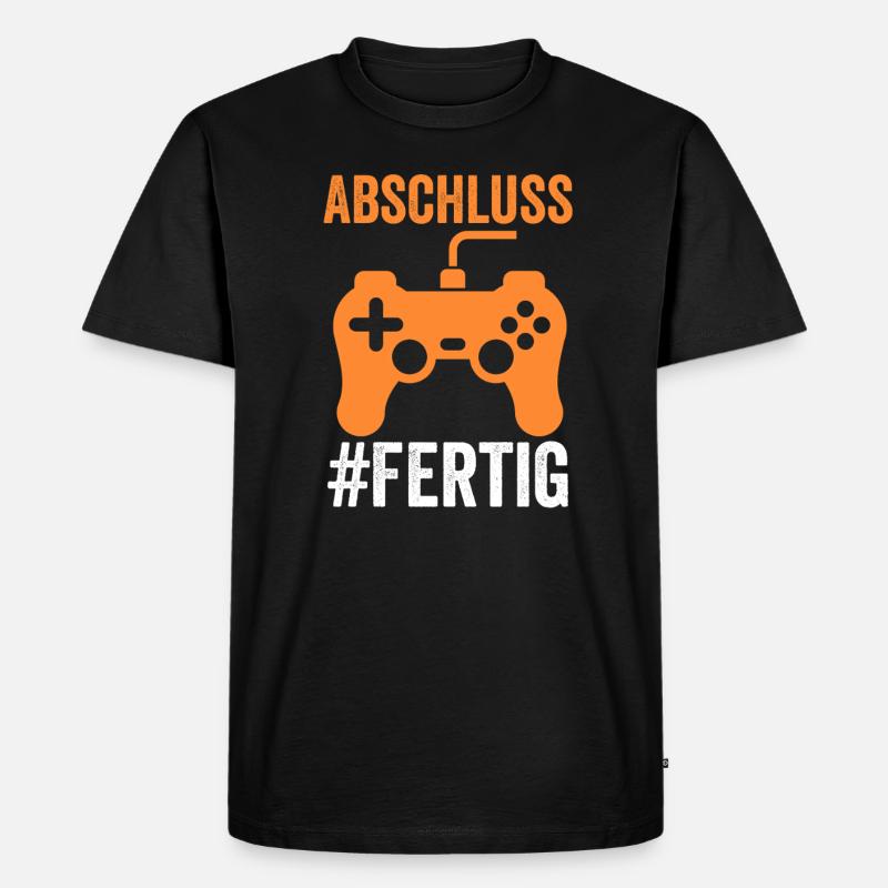 Abschluss Prüfung Absolventen Geschenk - Männer Premium Bio T-Shirt - Schwarz
