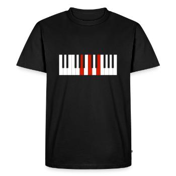 A MINOR PIANO PIANO INSTRUMENT - Men's Premium Organic T-Shirt - black - Front - Nico (187cm)