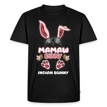 Mamaw Grand-mère indienne Grand-mère Inde Memaw - T-shirt Premium bio Homme - noir - Devant - Nico (187cm)