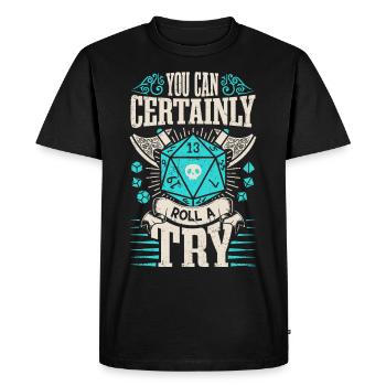 You can certainly try - RPG - Men's Premium Organic T-Shirt - black - Front - Nico (187cm)