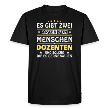 Cadeau de conférencier - Deux types de... Concevoir - T-shirt Premium bio Homme - noir - Devant - Nico (187cm)