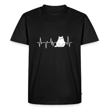 Cat Cat Cats - Men's Premium Organic T-Shirt - black - Front - Nico (187cm)