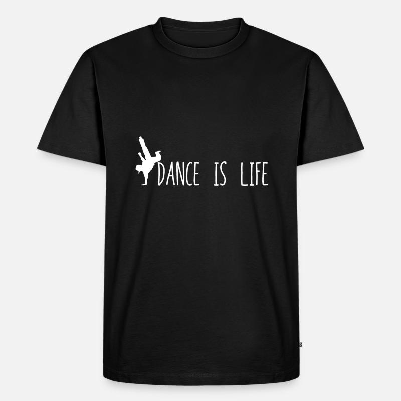Tanzen Lebensstil - Männer Premium Bio T-Shirt - Schwarz