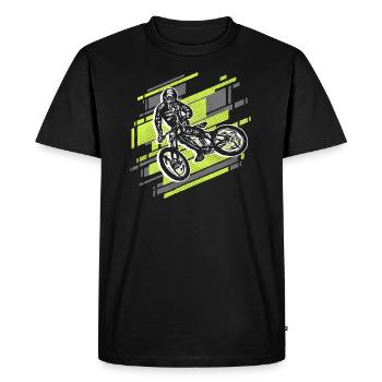 Mountain Bike Bike Boys Mountain Bike - Men's Premium Organic T-Shirt - black - Front - Nico (187cm)