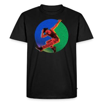 Esthétique de la danse hip hop - T-shirt Premium bio Homme - noir - Devant - Nico (187cm)