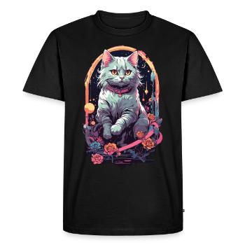 Design de chat Pastel gothique pour E-Girls - T-shirt Premium bio Homme - noir - Devant - Nico (187cm)