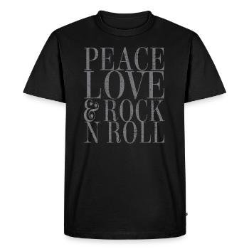 Rock And Roll - T-shirt Premium bio Homme - noir - Devant - Nico (187cm)