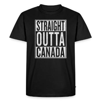 L’offre De La Terre Canada - T-shirt Premium bio Homme - noir - Devant - Nico (187cm)