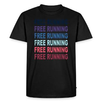 Free Running Parkour Sport Cadeau - T-shirt Premium bio Homme - noir - Devant - Nico (187cm)