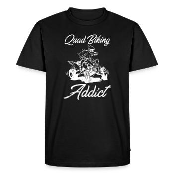 Quad Biking Addict Quad Cadeau - T-shirt Premium bio Homme - noir - Devant - Nico (187cm)