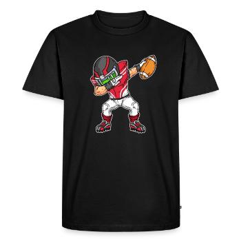 Lustiger Football Spieler Dab Geschenkidee Dabbing - Männer Premium Bio T-Shirt - Schwarz - Vorne - Nico (187cm)