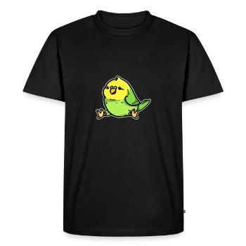 Cute Budgie Bird Costume Parrot Gift Idea - Men's Premium Organic T-Shirt - black - Front - Nico (187cm)