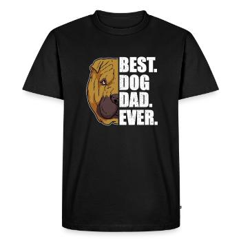 Best Dog Dad Ever Shar-Pei Dog Lover Pet - Men's Premium Organic T-Shirt - black - Front - Nico (187cm)