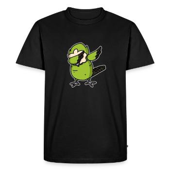 Cadeau de Dabbing Cakapo - T-shirt Premium bio Homme - noir - Devant - Nico (187cm)