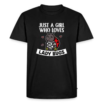 Just A Girl Who Loves Lady Bugs Costume de coccinelle - T-shirt Premium bio Homme - noir - Devant - Nico (187cm)