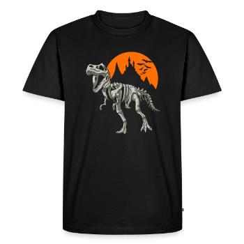 Costume de cadeau de dinosaure squelette Halloween - T-shirt Premium bio Homme - noir - Devant - Nico (187cm)